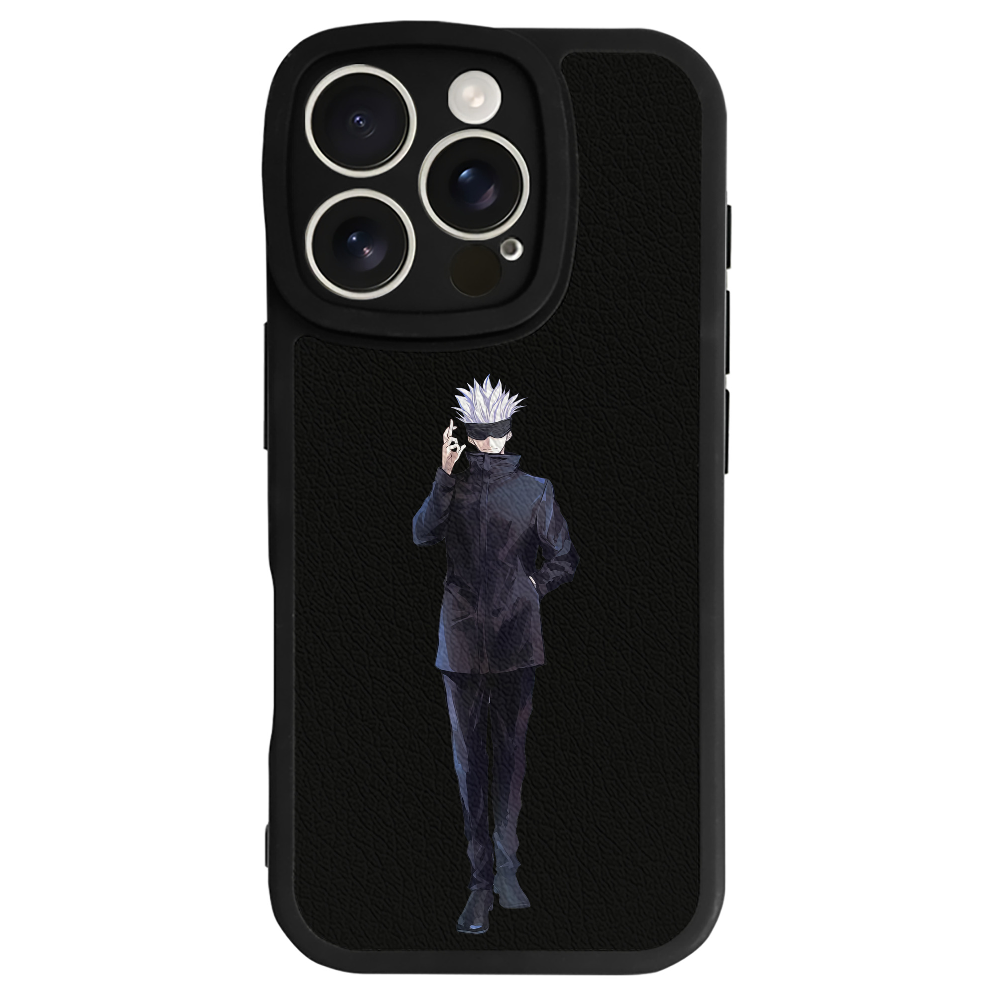 （画像用） 呪術廻戦 Jujutsu Kaisen 【iPhone 16シリーズ対応】シリコンスマホケース（レザー調） 材質：シリコン
